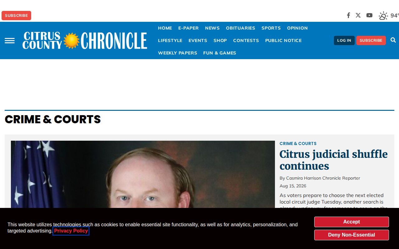 Citrus County Chronicle Crime and Courts news section